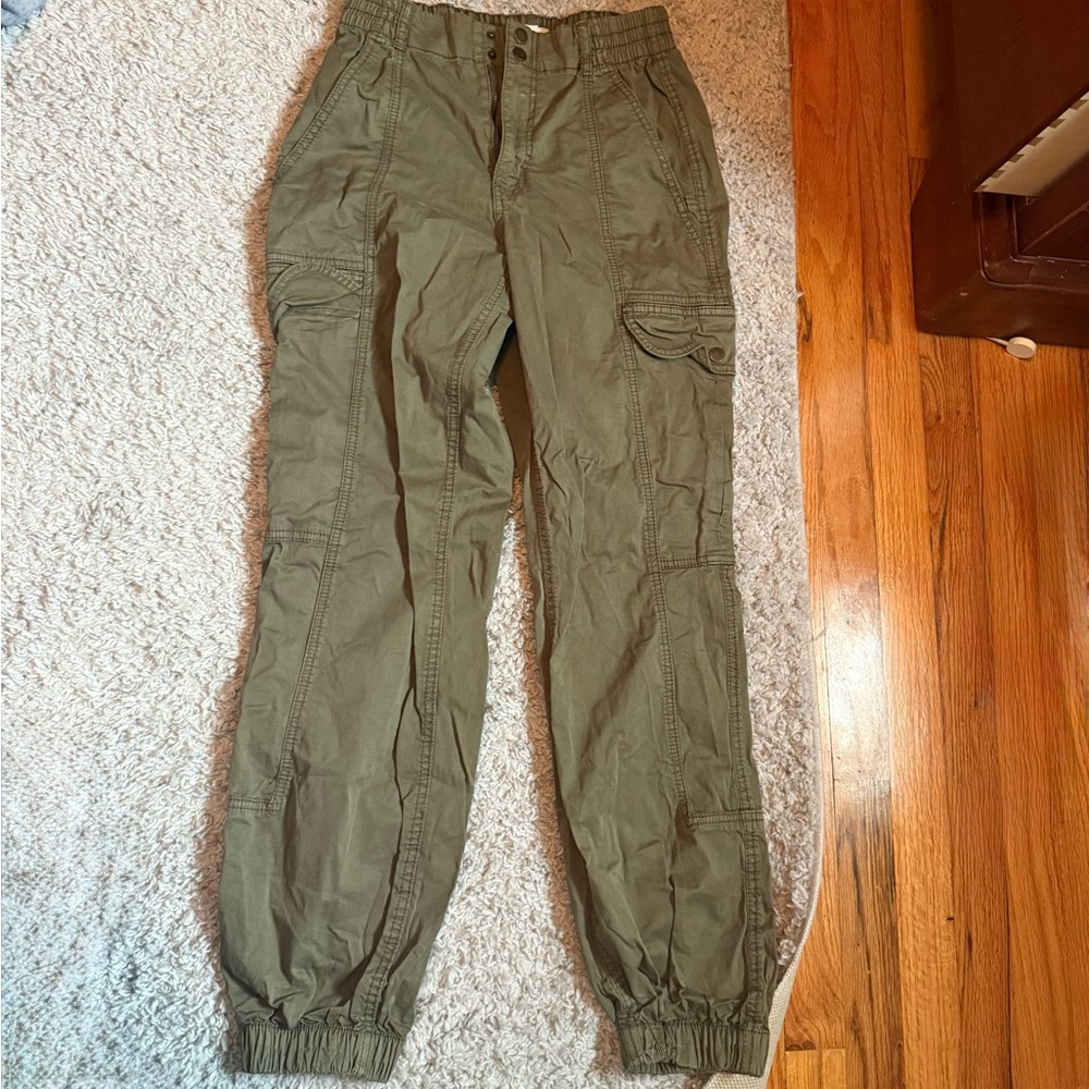 Garage Khaki Elastic Waist Pants